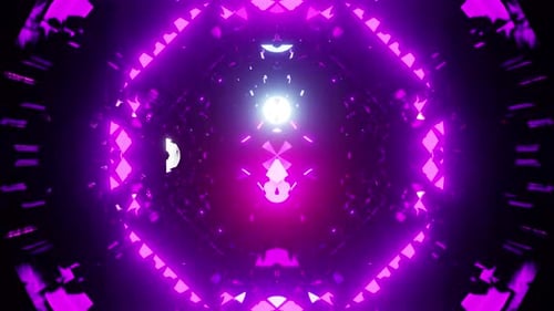 VJ Loop 4K Hintergrund mit blinkenden Kristallen, Violett und Rosa