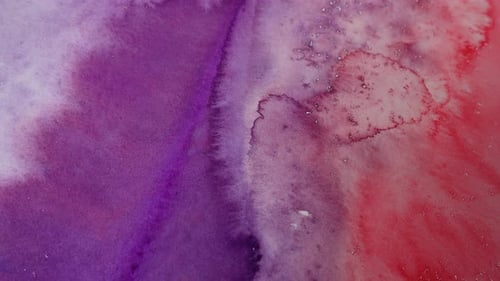 Abstract Watercolor Wash Background with Silver Glitter