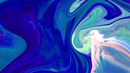 Abstract Vivid Colours Psychedelic Paint Spreading Texture