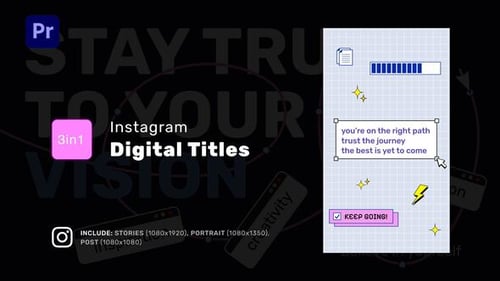 Digital Titles Reels for Premiere Pro