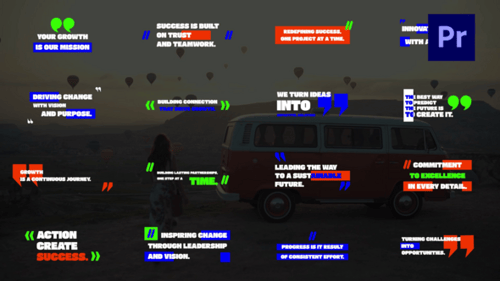 Dynamic Animated Quote Titles with Bold Modern Typography