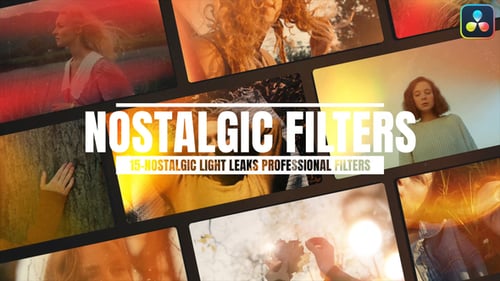 Nostalgic Light Leaks Professional Filters For DaVinci Resolve