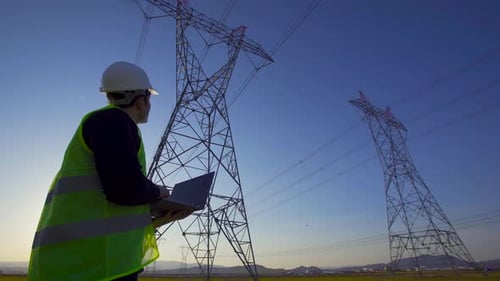 Electrical Towers and working engineer.