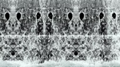 Fluid Symmetrical Water Stream Animation