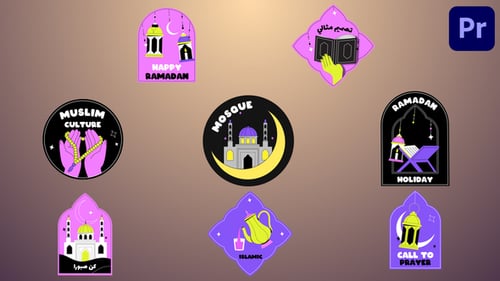 Animated Ramadan Titles and Islamic Cultural Graphics