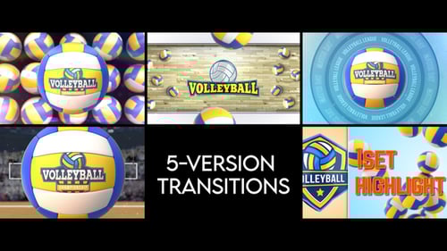 Dynamic Volleyball Sports Transitions