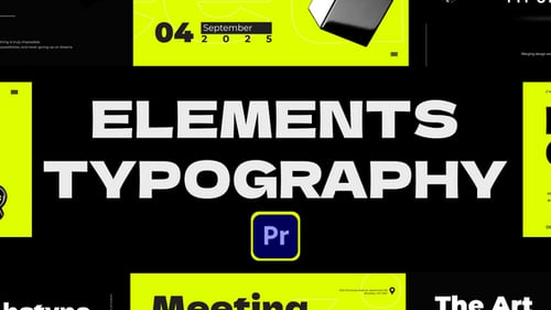 Elements Typography || MOGRT