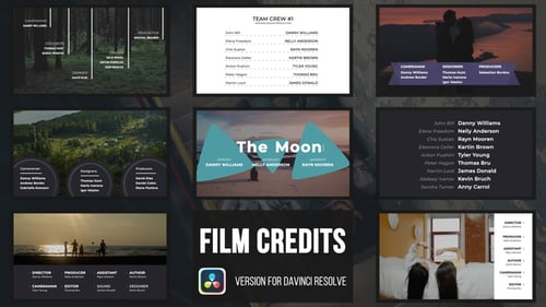 Film and Movie Credits | DaVinci Resolve