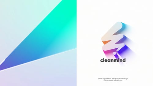 Clean Modern Gradient Logo Reveal Animation Intro