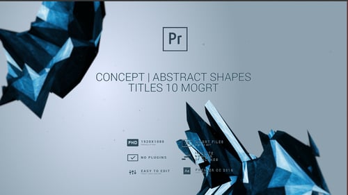 Concept | Abstract Shapes Titles MOGRT
