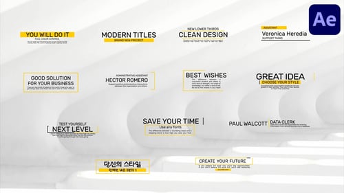 Modern Text Titles for After Effects