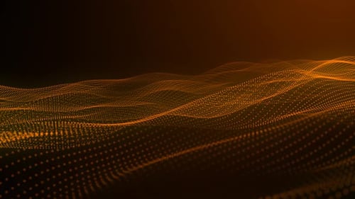 Abstract Digital Wave Particle Background Animation Loop