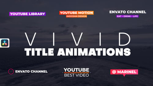 Vivid Title Animations | DaVinci Resolve