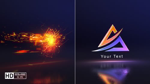 Flash Glitch Logo Reveal