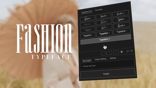 Animated Typeface - Fashion 01