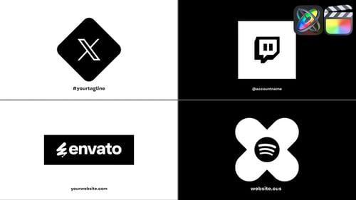 Modern Logo Reveal Pack with Abstract Shapes