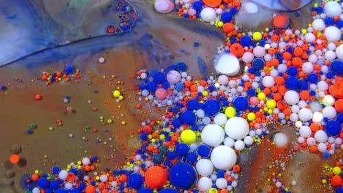 Diffusion d'éclaboussures de gouttes d'encre abstraites