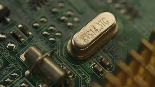 Microchip Closeup Computer Processor Motherboard