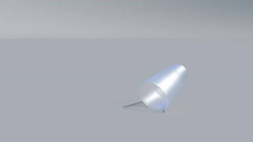 White Plastic Cup Falls Environment Plastic Pollution