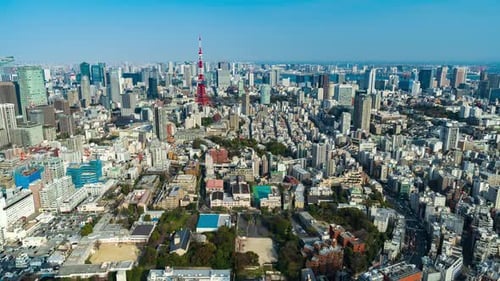 time lapse of Tokyo city, Japan