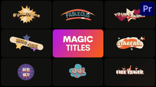 Magic Titles | Premiere Pro MOGRT