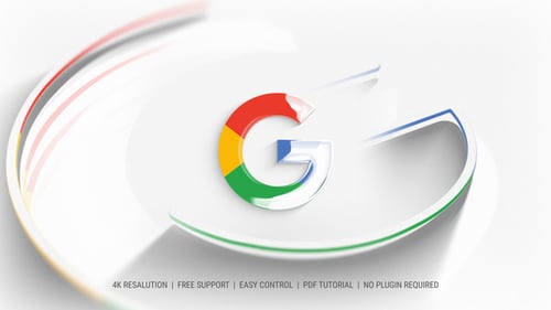 Fluid Line Animated Logo Reveal with Glossy Effect