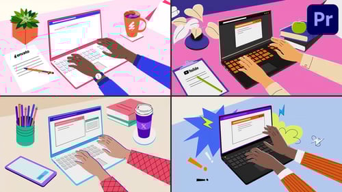 Typing Hands Explainer for Premiere Pro