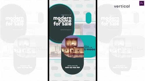 Modern Home Sale AD 2 Vertical Premiere Pro