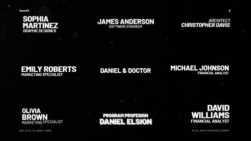 Dynamic 3D Lower Thirds for Professional Video Titles and Broadcasts