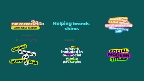 Modern Dynamic Social Media Titles for Marketing