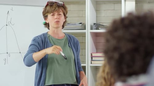 L'enseignant demande aux élèves