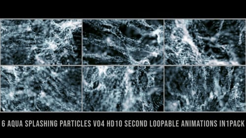 Aqua Splashing Particles V04