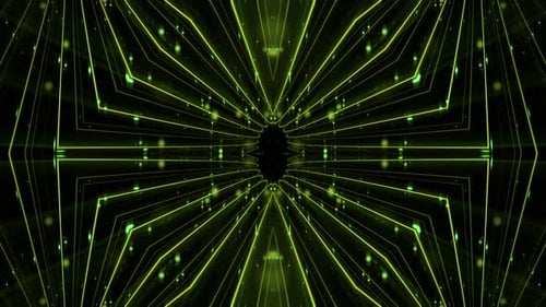 Boucle de fond d'animation de ligne kaléidoscopique colorée