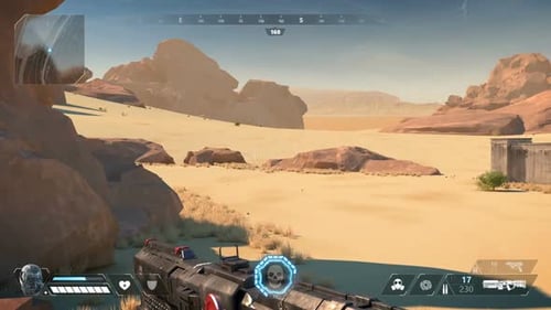 Futuristic Gaming HUD Interface Elements with Animated Displays