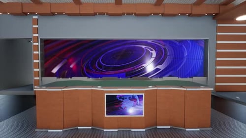 News Studio Virtual Set R901 G