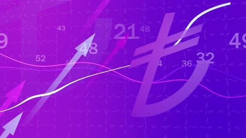 Trading Financial Background Lira TL Pump
