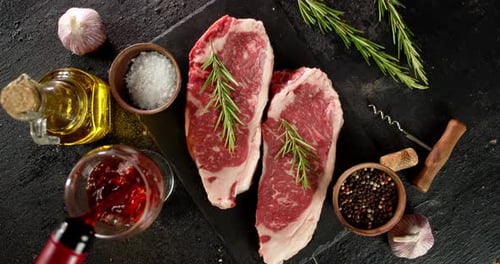 Preparing Steak with Wine