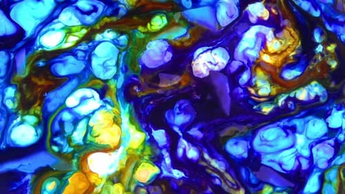 Abstract Footage of Vibrant Colors Swirling and Moving