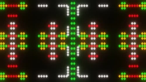 Abstract Pixel Mosaic Neon Background 02
