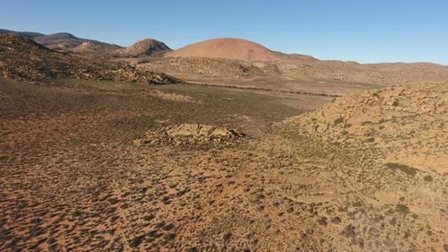 Aerial View Of Arid Landscape - South Africa