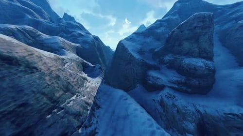 Flying Through The Mountain Gorge