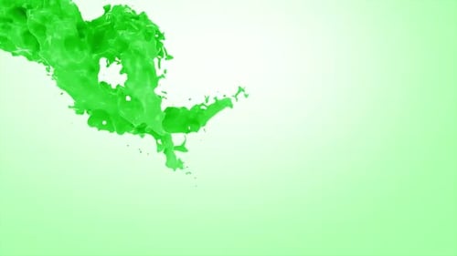 Green Color Flow Mixed 4K