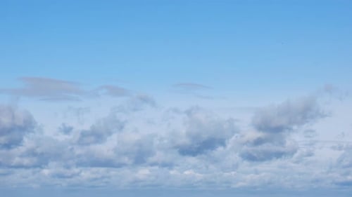 Aerial View of Clouds in Blue Sky