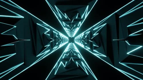 Sci-fi Turquoise Tower 4K
