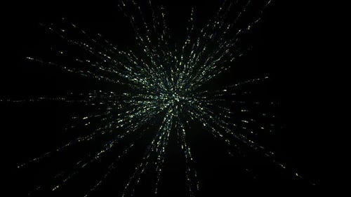 Éclat de particules scintillant