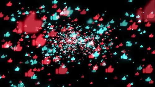 Social Media Likes Looped