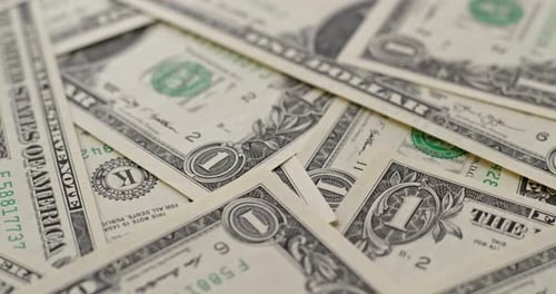 Stack of USD banknote