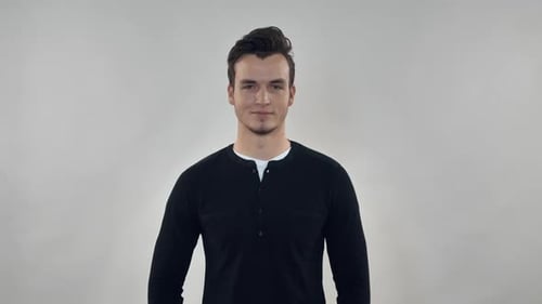 Glückliche Person Schwanz Eins Auge