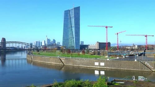 Sede del Banco Central Europeo, Fráncfort del Meno, Hesse, Alemania