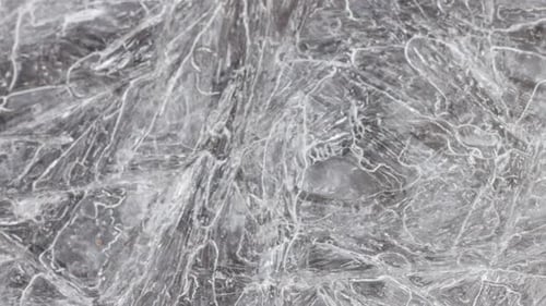 Cracked Ice Surface Texture Closeup Top View Natural Background